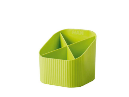 HAN Multipot à crayons Re-X-LOOP, plastique éco, citron vert