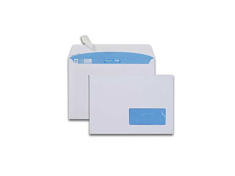 GPV Enveloppes Premier, C5, 162 x 229 mm, avec fenêtre