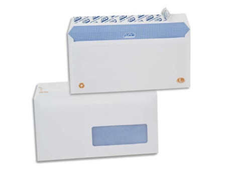 GPV Enveloppes, DL, 110 x 220 mm, avec fenêtre, blanc