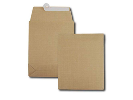 GPV Pochettes à soufflets, 280 x 410 mm, kraft armé, brun