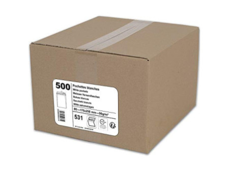GPV Pochettes d'expédition ECO, B5, 176 x 250 mm, blanc