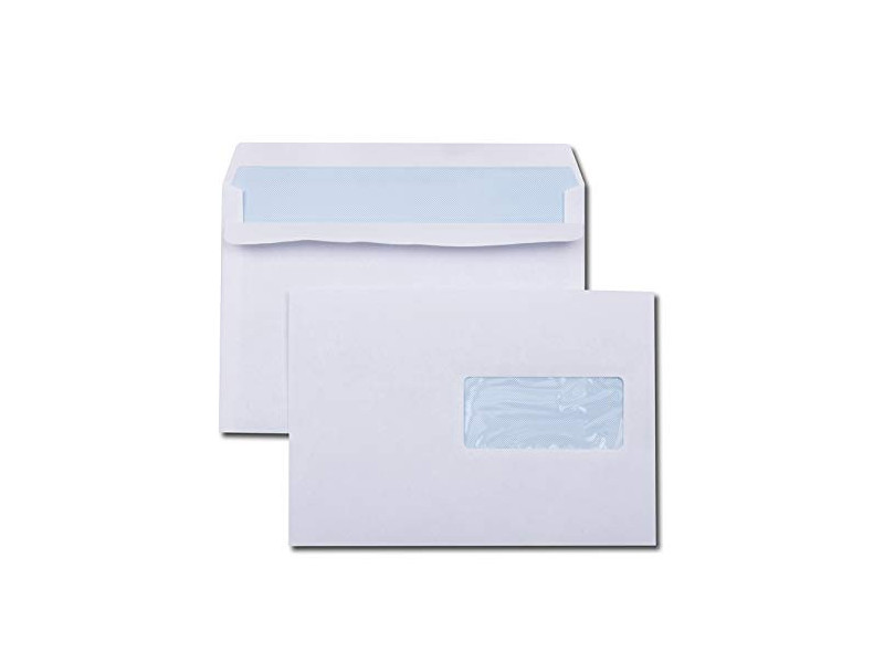 GPV Enveloppes ECO, C5: 162 x 229 mm, avec fenêtre, blanc
