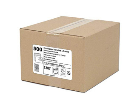 GPV Enveloppes ECO, C5: 162 x 229 mm, avec fenêtre, blanc