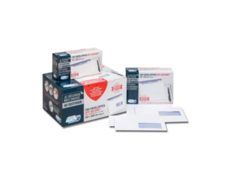 GPV Enveloppes SECURE, 112 x 225 mm, sans fenêtre, blanc