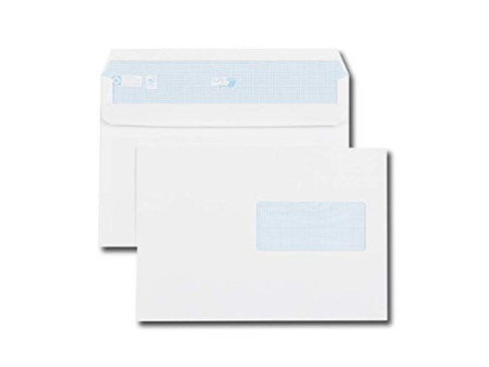 GPV Enveloppes, C5, 162 x 229 mm, avec fenêtre, blanc