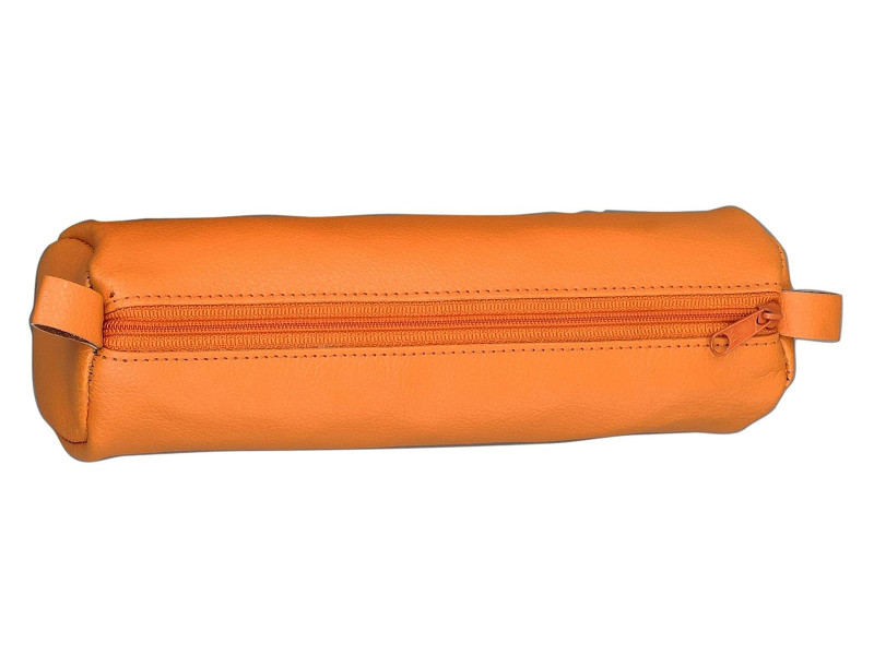 Alassio Trousse, en cuir, orange