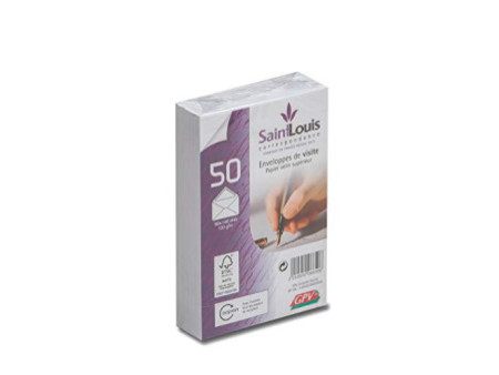 GPV Enveloppes de visite Saint Louis, 90 x 140 mm, blanc