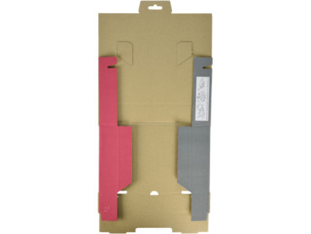 GPV Boîte postale XS, en carton, rouge / gris