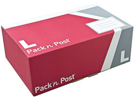 GPV Boîte postale S, en carton, rouge / gris