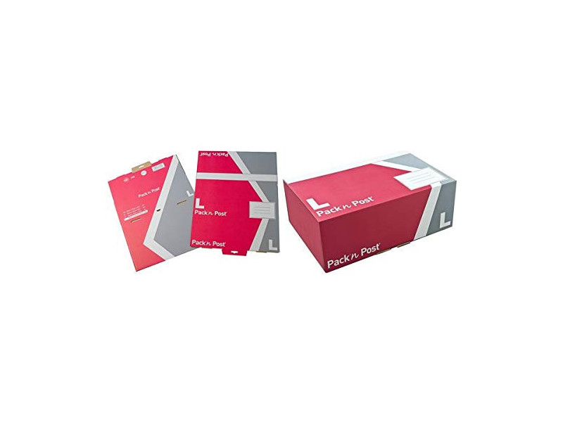 GPV Boîte postale M, en carton, rouge / gris
