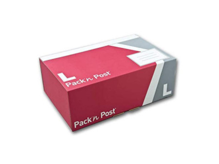 GPV Boîte postale L, en carton, rouge / gris