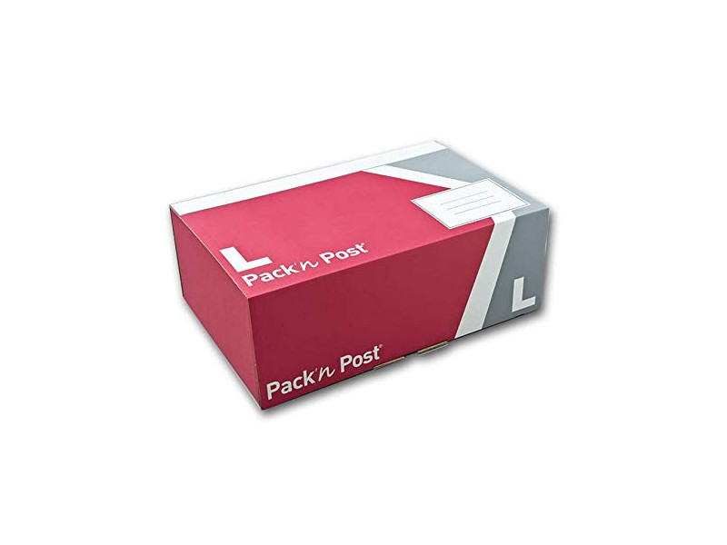GPV Boîte postale L, en carton, rouge / gris