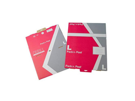 GPV Boîte postale L, en carton, rouge / gris