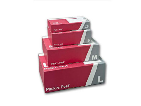 GPV Boîte postale L, en carton, rouge / gris