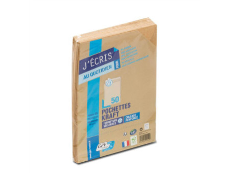 GPV Pochettes d'expédition, C5, 162 x 229 mm, kraft brun