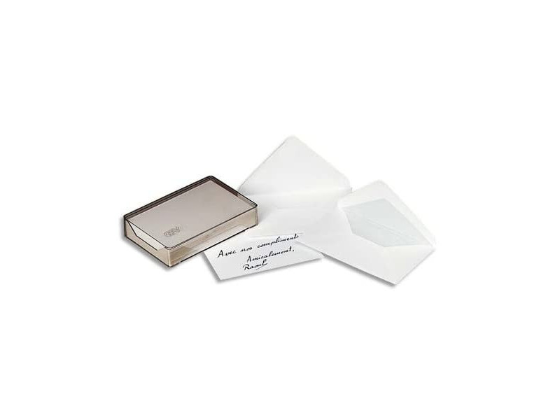 GPV Cartes de visite Saint Louis, 82 x 128 mm, blanc
