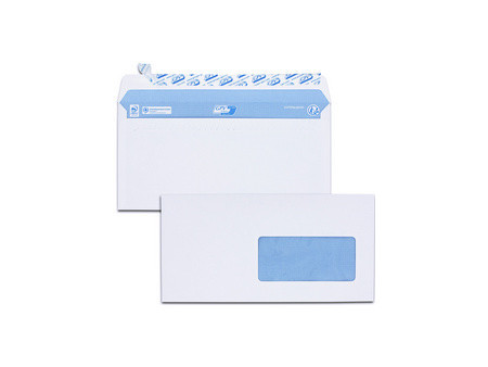 GPV Enveloppes, DL, 110 x 220 mm, avec fenêtre, blanc