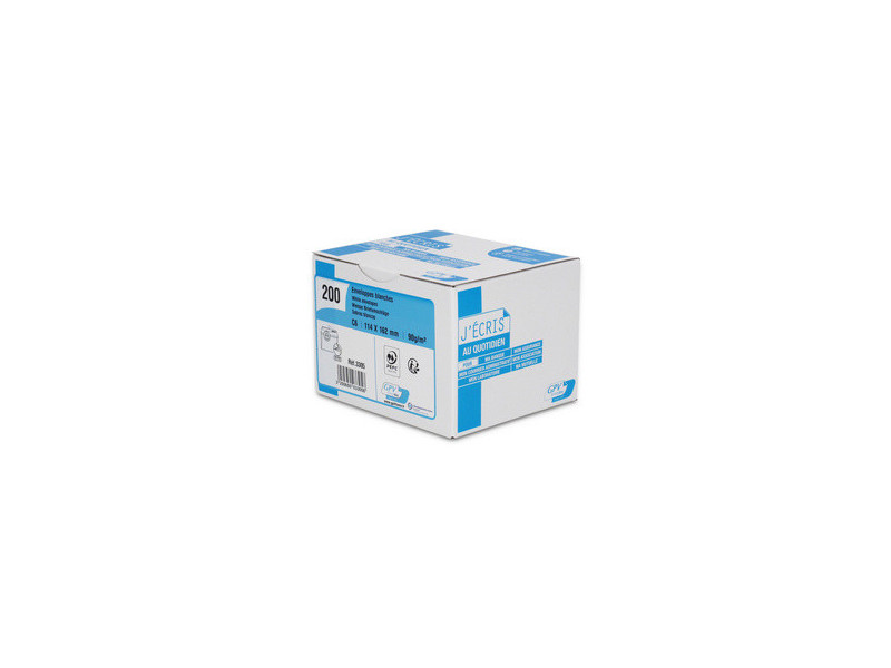 GPV Enveloppes, C5, 162 x 229 mm, avec fenêtre, blanc