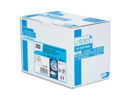 GPV Enveloppes, C5, 162 x 229 mm, avec fenêtre, blanc