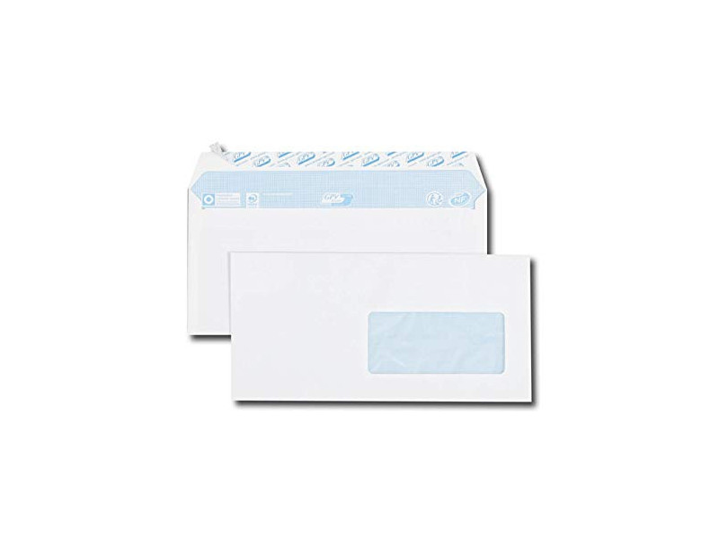 GPV Enveloppes, DL, 110 x 220 mm, avec fenêtre, blanc