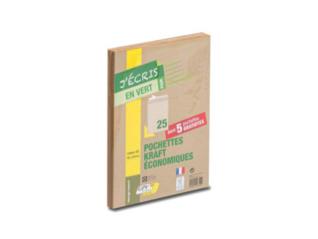 GPV Pochettes d'expédition Green ECO, C5, kraft brun