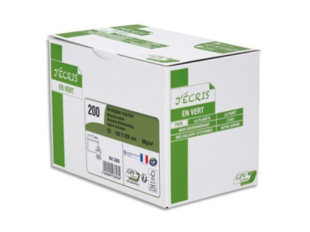 GPV Enveloppes 'ERAPure' C5 162 x 229 mm, sans fenêtre