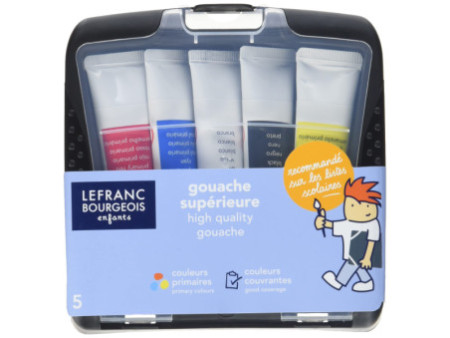 LEFRANC BOURGEOIS Gouache en tube, 10 ml, étui de 5 tubes