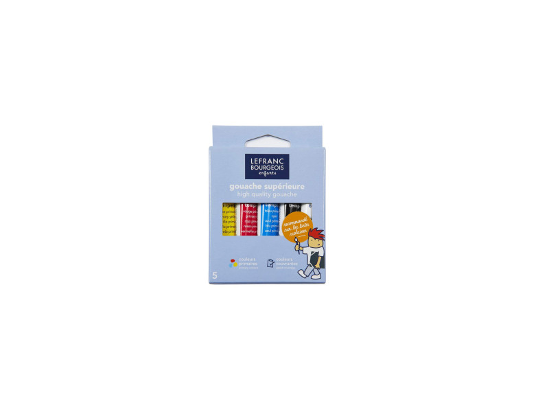 LEFRANC BOURGEOIS Gouache, étui carton de 5 tubes de 10 ml