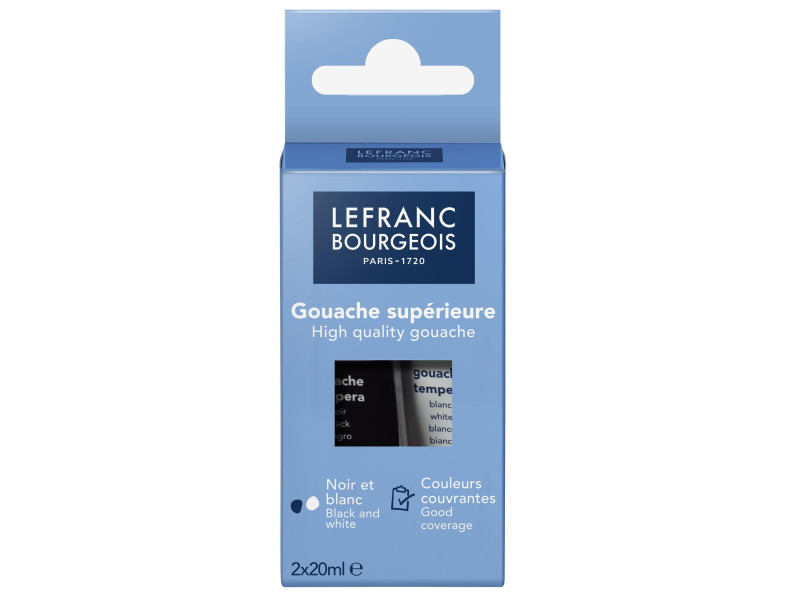 LEFRANC BOURGEOIS Gouache, étui carton de 2 tubes de 20 ml