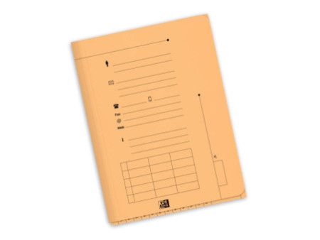 Oxford Chemise sous-dossier PASTEL, 2 rabats, A4, orange