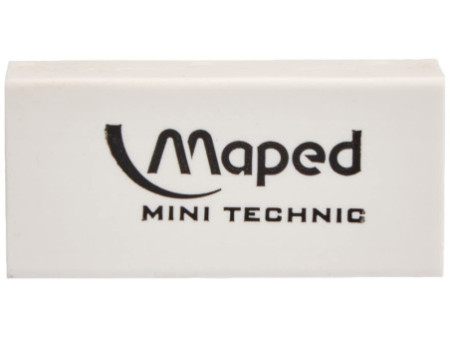 Maped Gomme en plastique Mini Technic 300, blanc