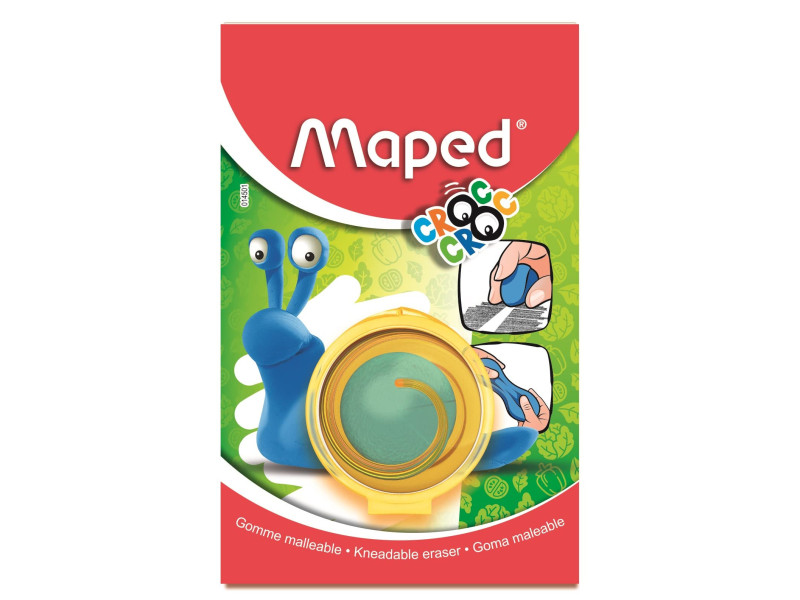 Maped Gomme malléable CROC CROC, boîte de protection ronde