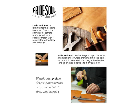 PRIDE&SOUL Sac à bandoulière 'ETHAN', cuir, marron