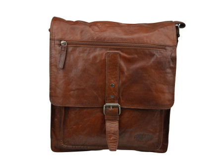 PRIDE&SOUL Sac à bandoulière 'ETHAN', cuir, marron