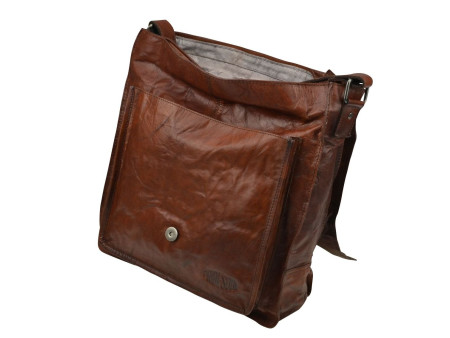 PRIDE&SOUL Sac à bandoulière 'ETHAN', cuir, marron