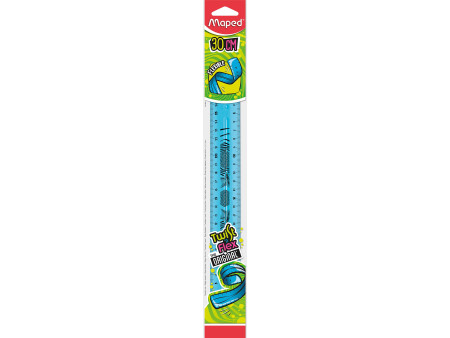 Maped Règle plate Twist'n Flex, 300 mm, incassable, flexible