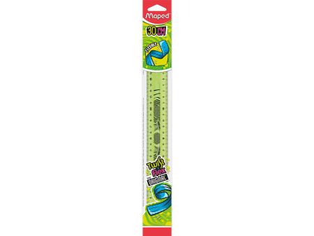 Maped Règle plate Twist'n Flex, 300 mm, incassable, flexible