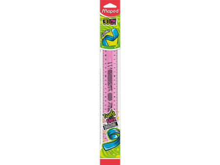Maped Règle plate Twist'n Flex, 300 mm, incassable, flexible