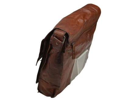 PRIDE&SOUL Sac à bandoulière 'ETHAN', cuir, marron