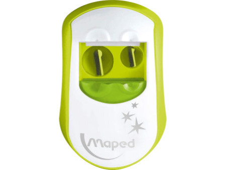 Maped Double taille-crayon Clean, assorti, présentoir de 24