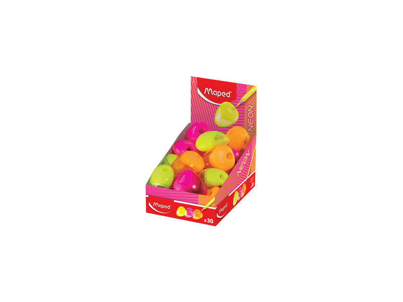 Maped Taille-crayon i-gloo NEON, assorti, présentoir de 30