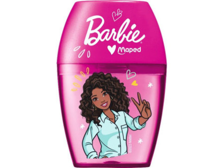 Maped Taille-crayon Barbie, en plastique, rose