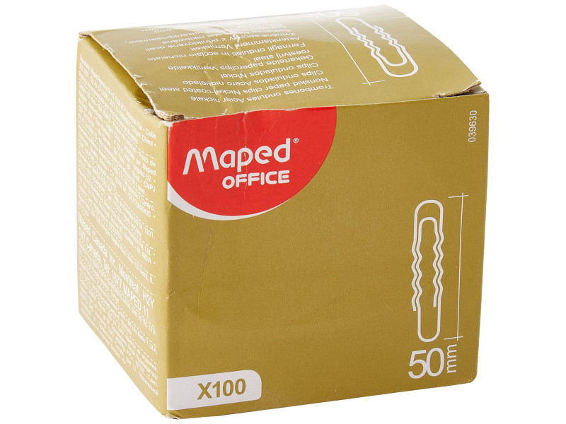 Maped Trombone, en acier nickelé, 50 mm, ondulé