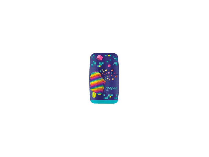 Maped Duo taille-crayons et gomme PIXEL PARTY