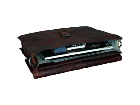 PRIDE&SOUL Porte-documents 'JAYDEN', cuir, marron