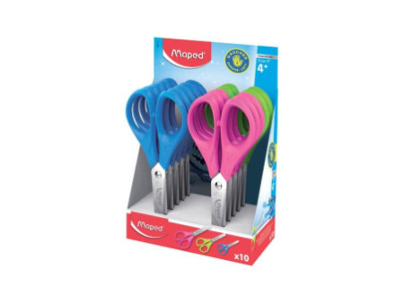 Maped Ciseaux Pulse, longueur: 130 mm, présentoir de 10