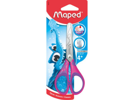 Maped Ciseaux Pulse Soft, longueur: 130 mm, présentoir de 24