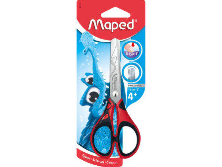 Maped Ciseaux Pulse Soft, longueur: 130 mm, présentoir de 24