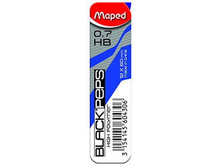 Maped Mines pour porte-mines BLACK'PEPS, 0,7 mm, présentoir
