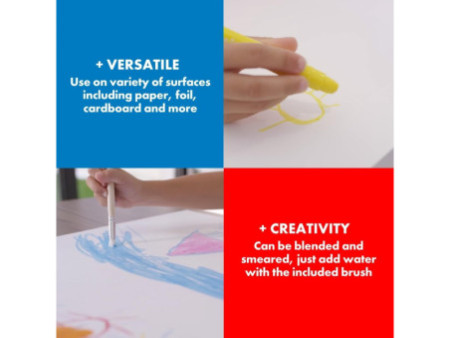 Maped Craie gel COLOR'PEPS GEL, étui plastique de 10